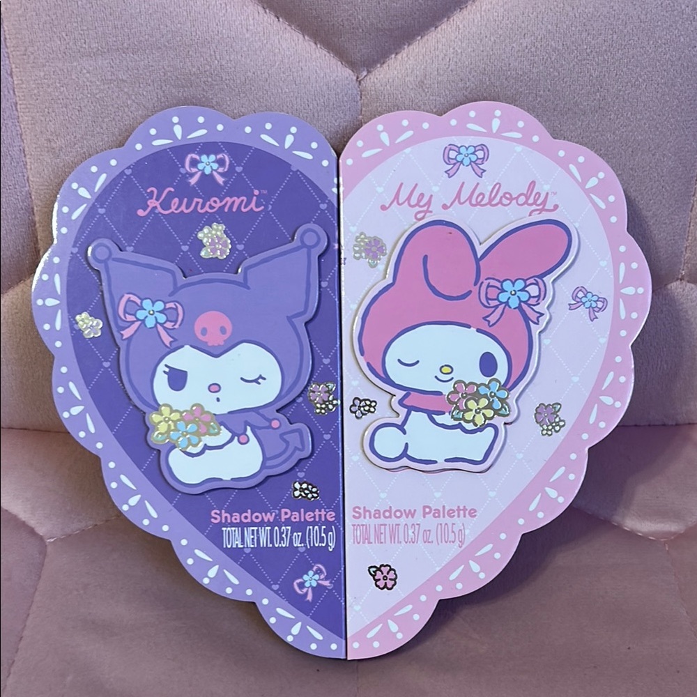 Kuromi and My Melody Eyeshadow Palettes